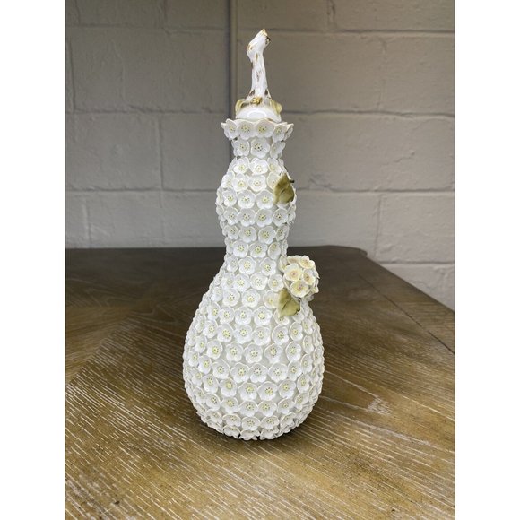 Antique Meissen Style Snowball Schneeballen Flower Perfume Bottle Vanity Cologne - Picture 6 of 12